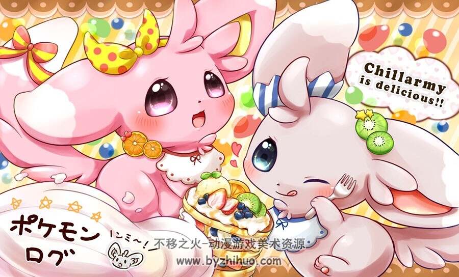 日本插画师椎み shiimiwan 动漫角色插画作品图包 百度网盘下载