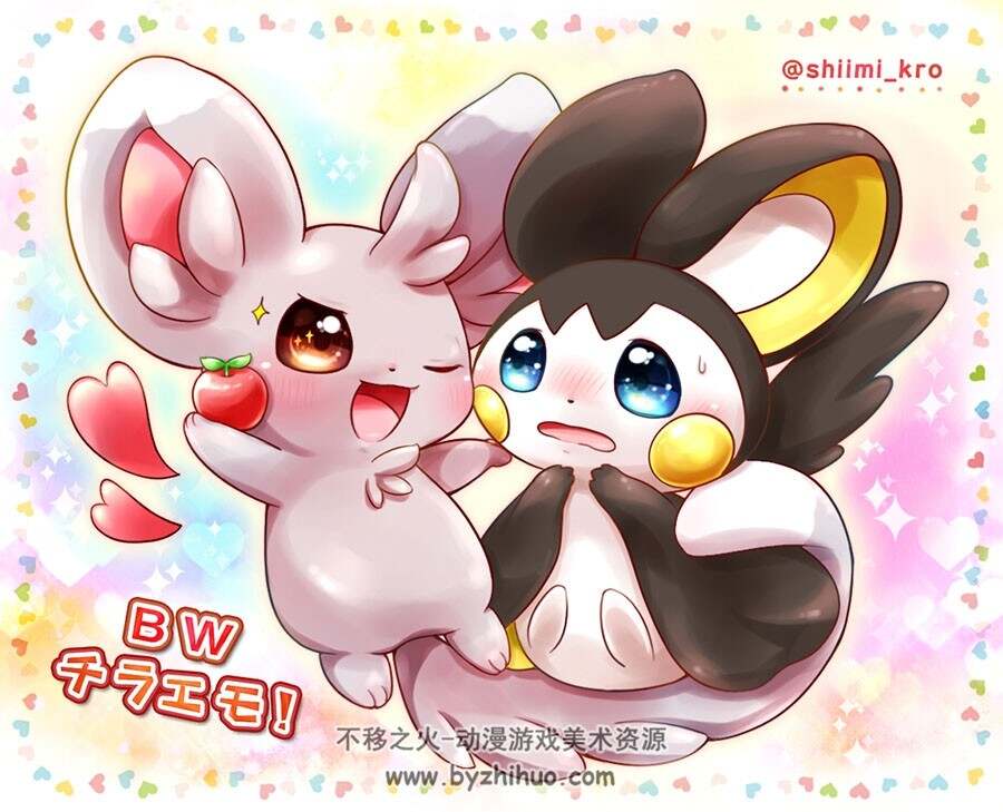 日本插画师椎み shiimiwan 动漫角色插画作品图包 百度网盘下载
