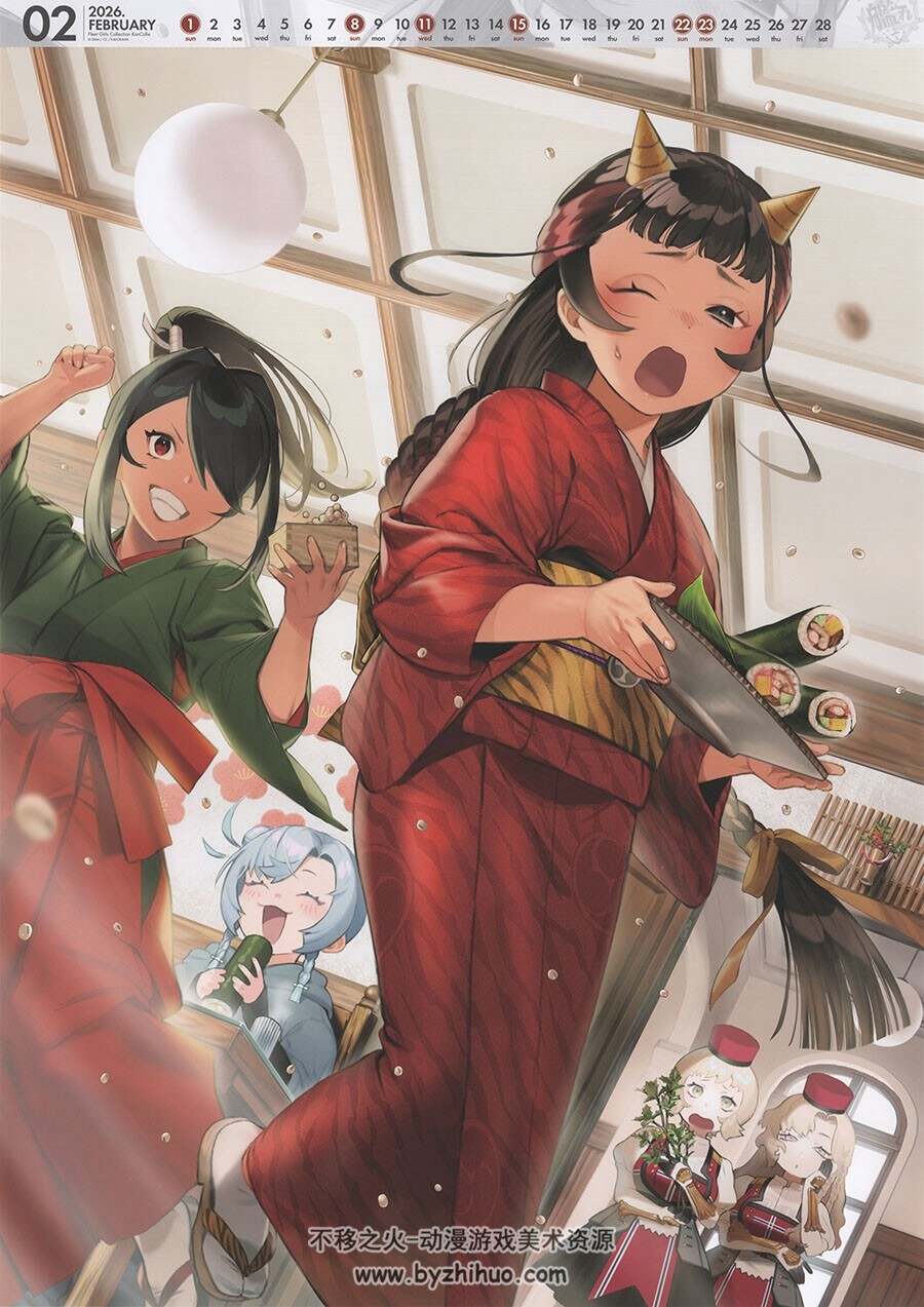 「艦これ」運営鎮守府公式カレンダー二〇二六 舰队Collection2026年日历下载