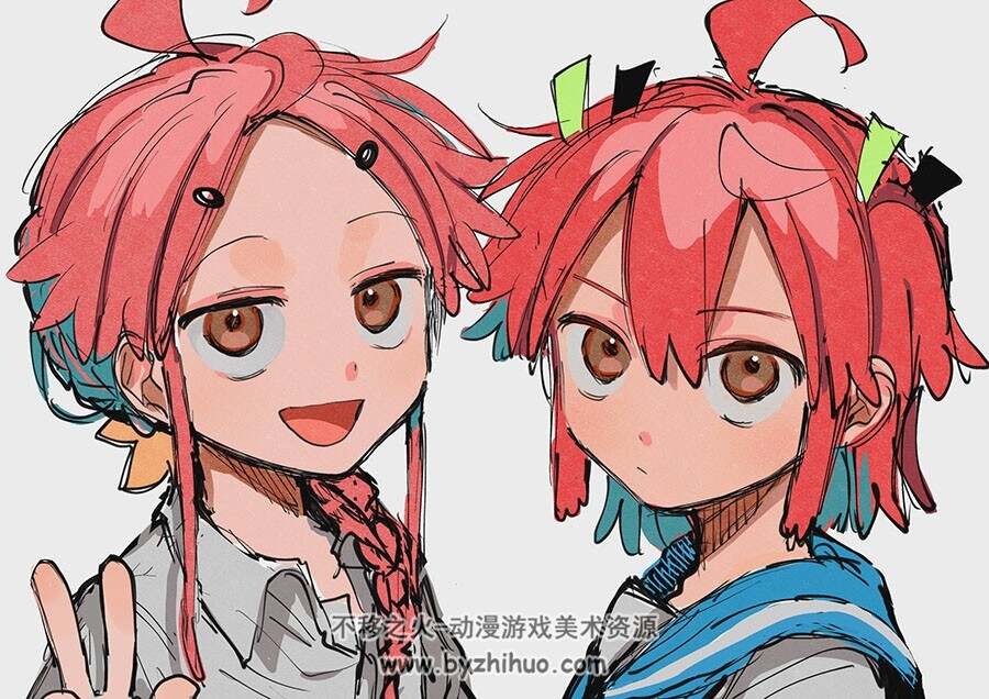 漫画师しなぎれ 美术绘画作品图包 百度网盘下载
