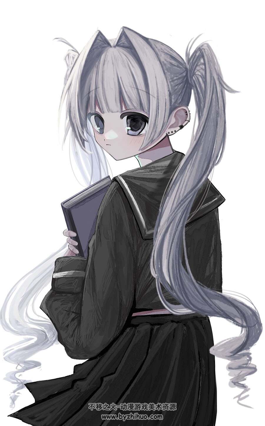 画师 おやすみ 二次元角色插画图包 百度网盘下载