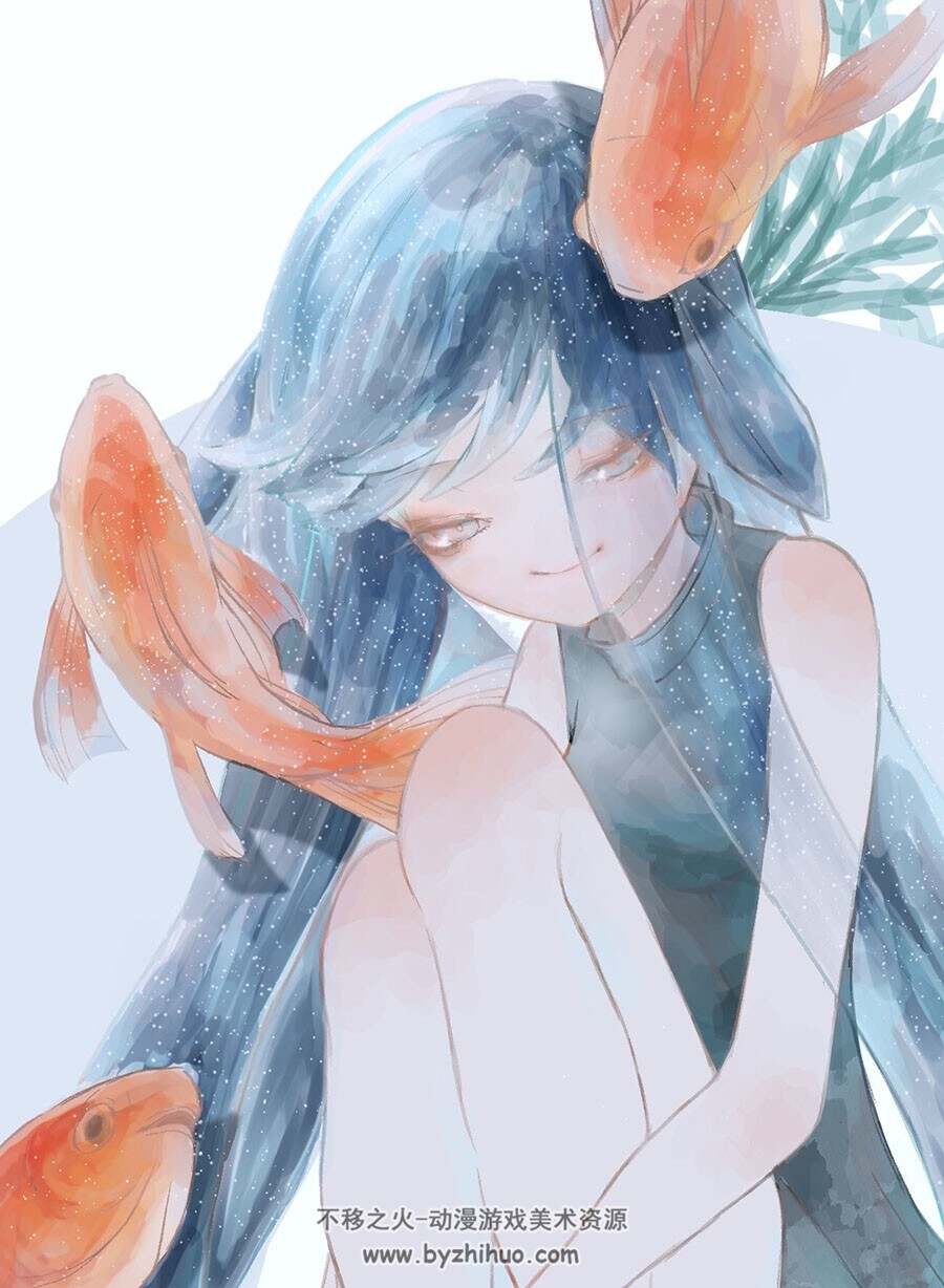 日本画师うたは 梦幻少女插画图包 百度网盘下载