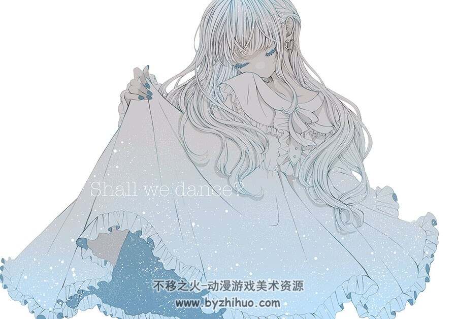 日本画师うたは 梦幻少女插画图包 百度网盘下载