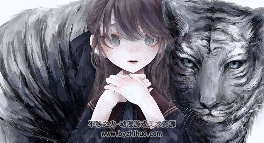 日本画师うたは 梦幻少女插画图包 百度网盘下载