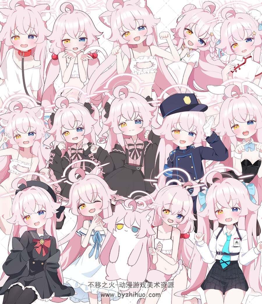 画师ラテちゃん 二次元插画图包 百度网盘下载
