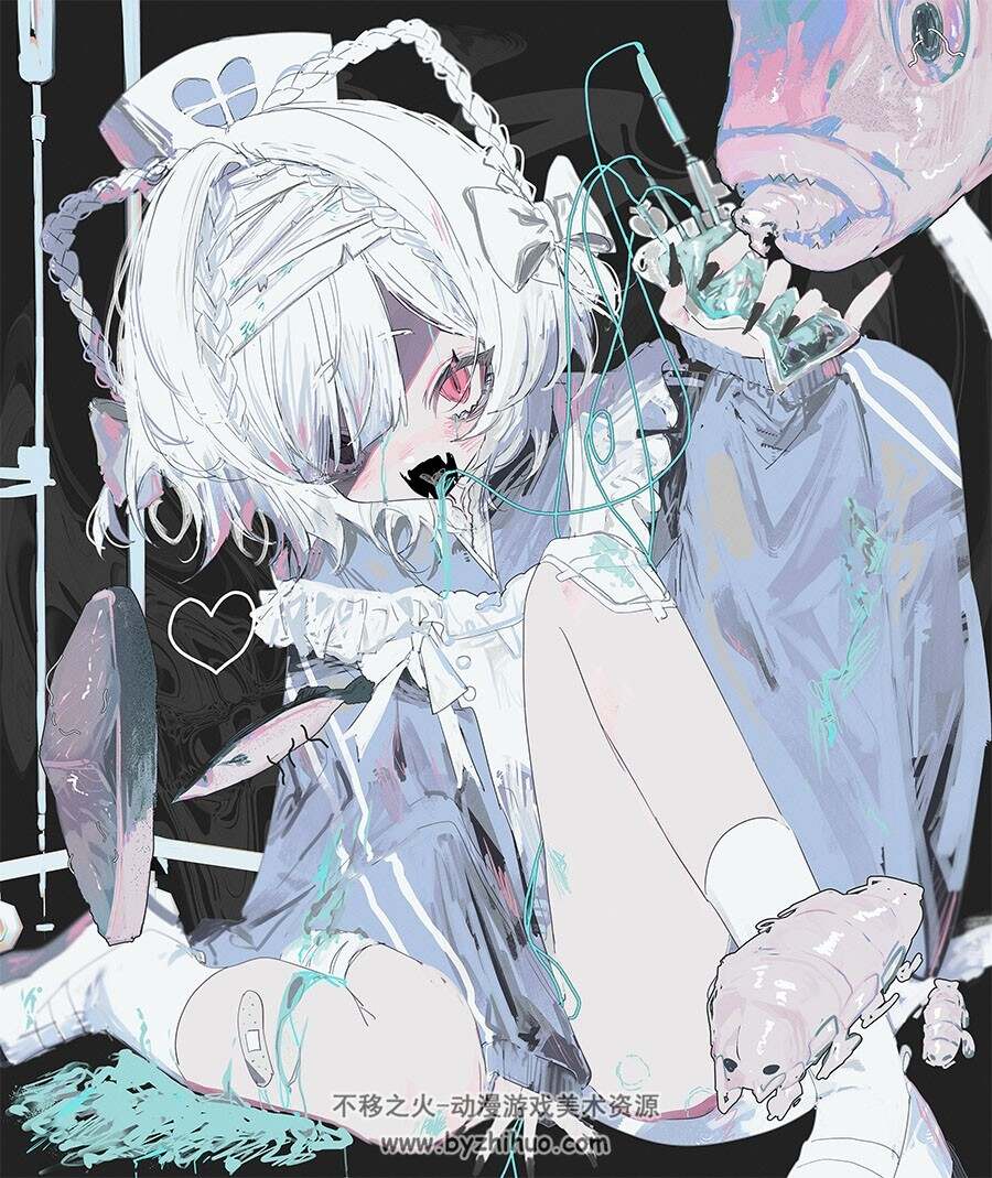 画师狗ヲ 风格独特的插画作品图包 百度网盘下载