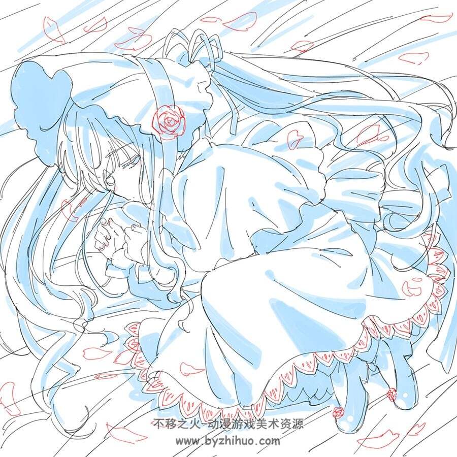 日本动画师森田莉奈もりもり 绘画作品图包 百度网盘下载