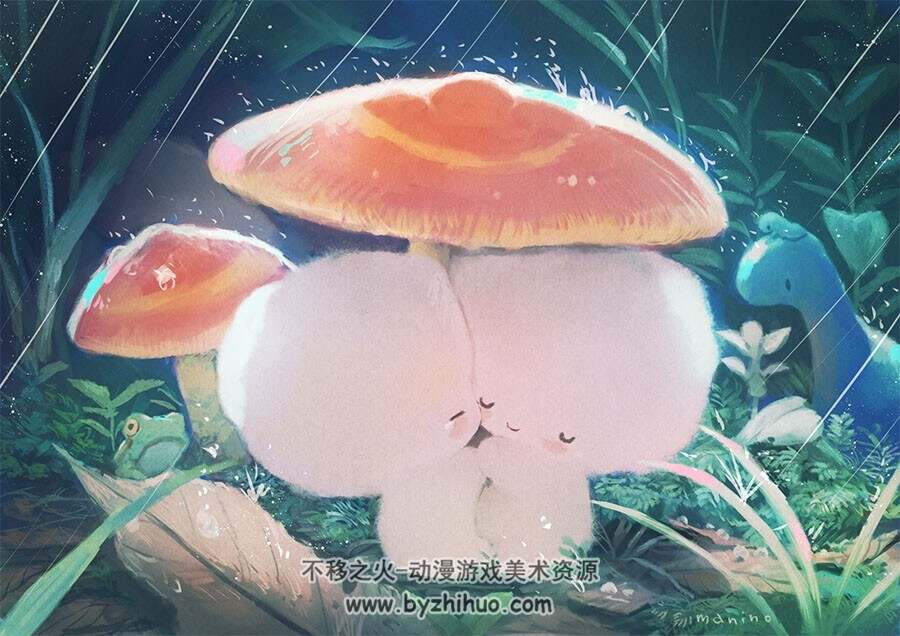 画师 まにの 可爱毛绒的插画作品图包 百度网盘下载