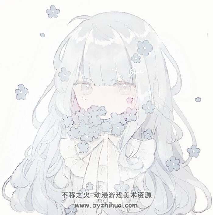 画师花宿スー 软萌女孩纸插画壁纸图包 百度网盘下载