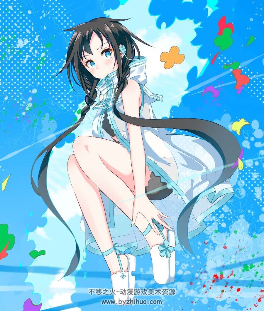 画师Swon 可爱的女孩纸插画图包 百度网盘下载
