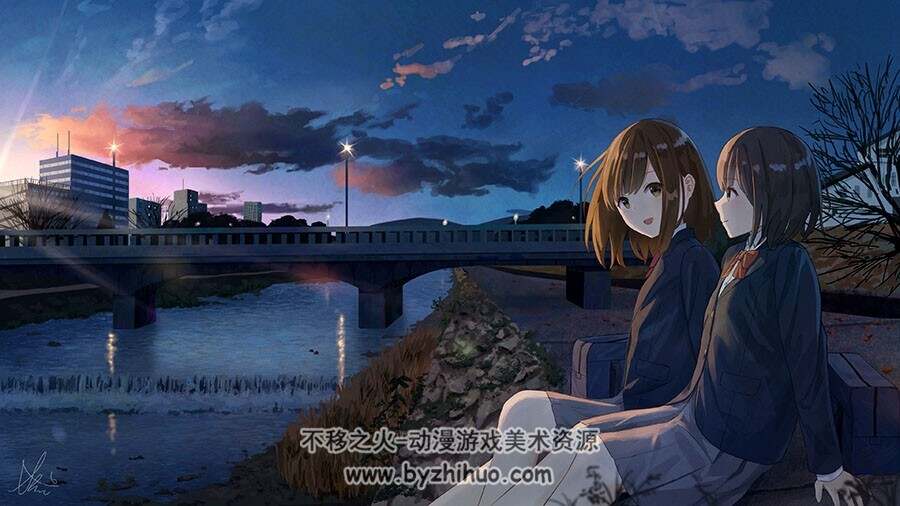 画师 しゅろくshurock 唯美插画图包 百度网盘下载