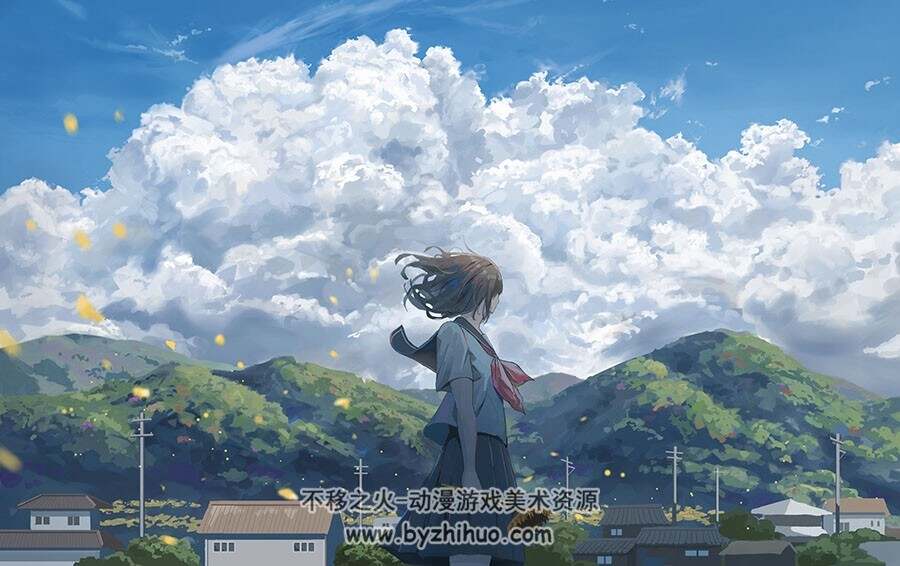 画师 しゅろくshurock 唯美插画图包 百度网盘下载