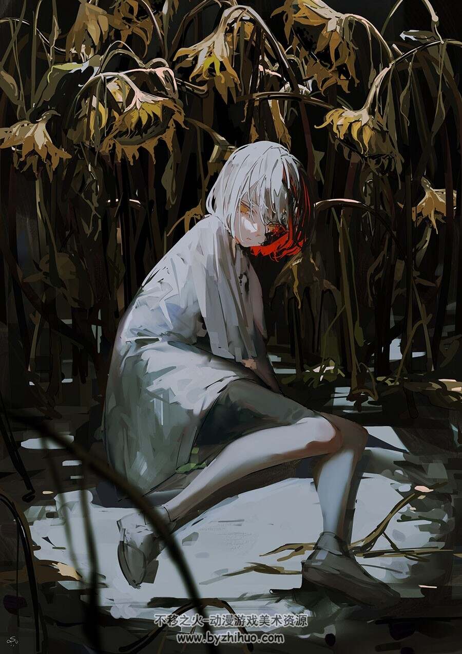 画师しょくむら 氛围感插画作品图包 百度网盘下载