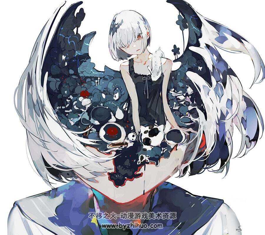 画师しょくむら 氛围感插画作品图包 百度网盘下载