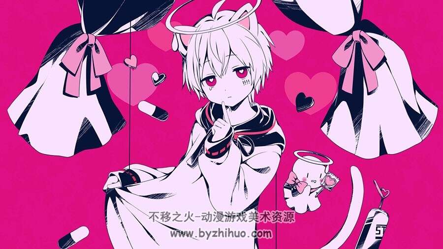 画师 胡麻乃りお Gomano Lio 二次元角色插画图包 百度网盘下载