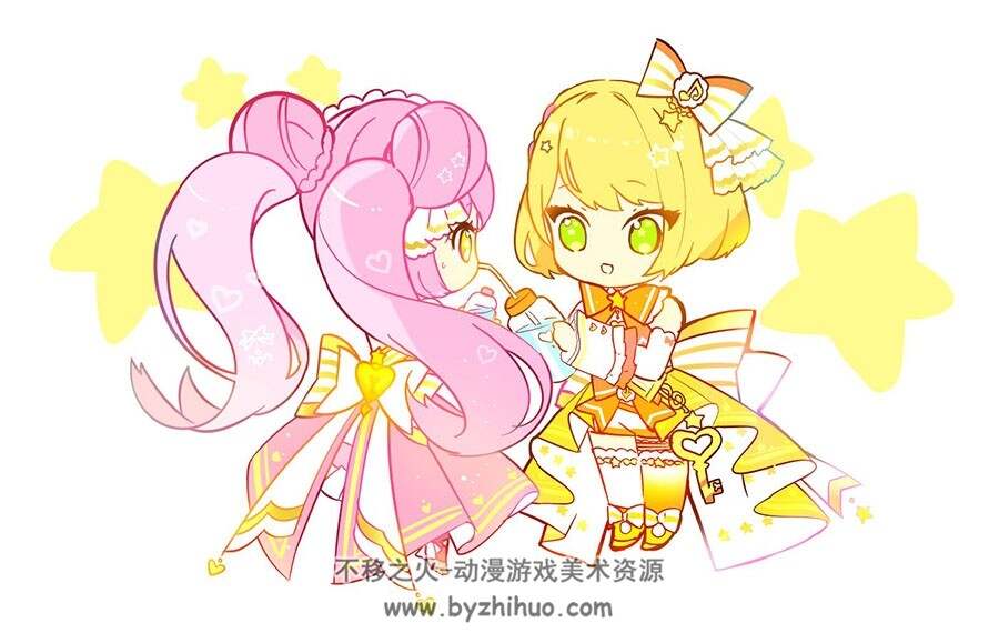 画师 クロワ croixtw 甜美风插画作品图包 百度网盘下载