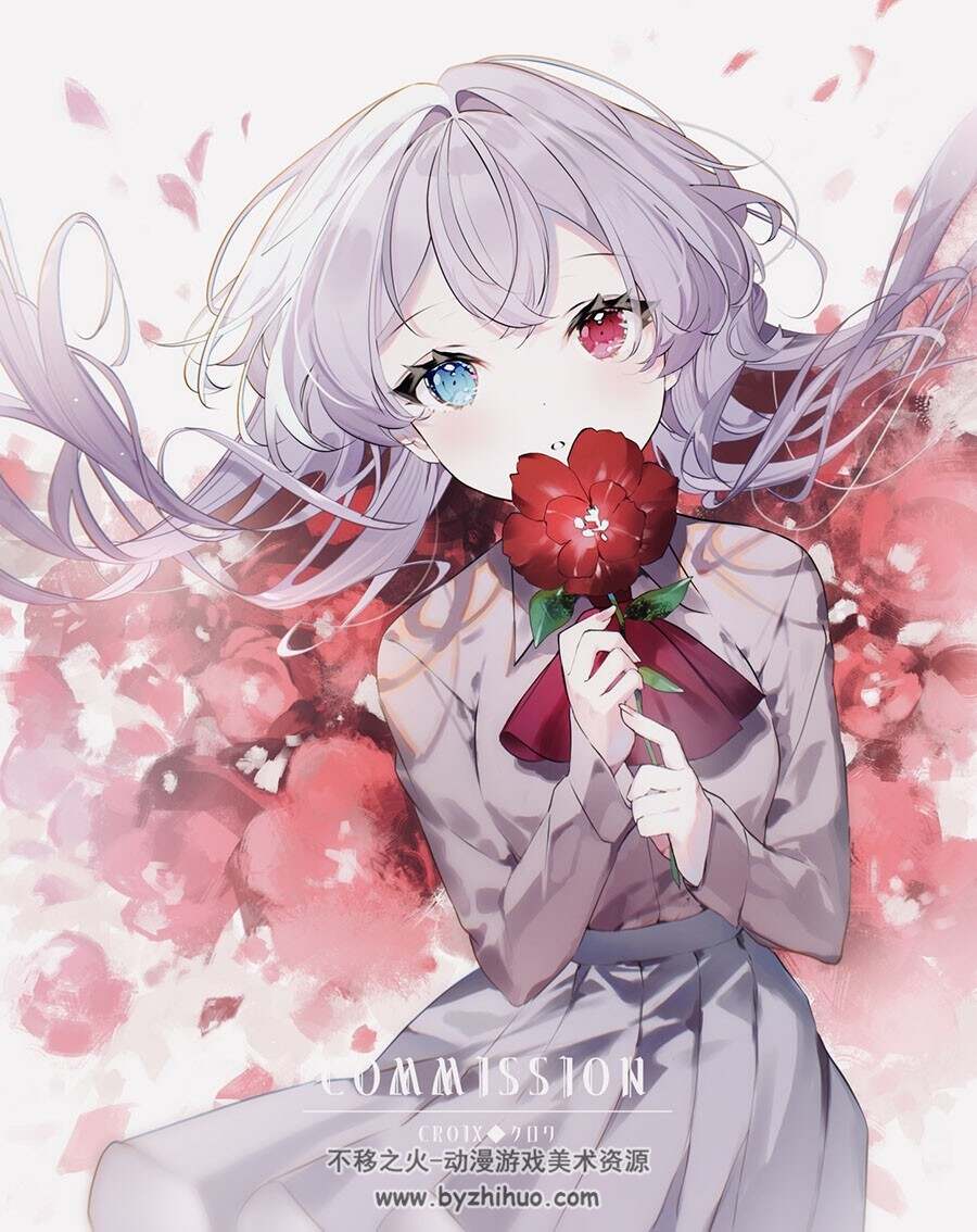 画师 クロワ croixtw 甜美风插画作品图包 百度网盘下载