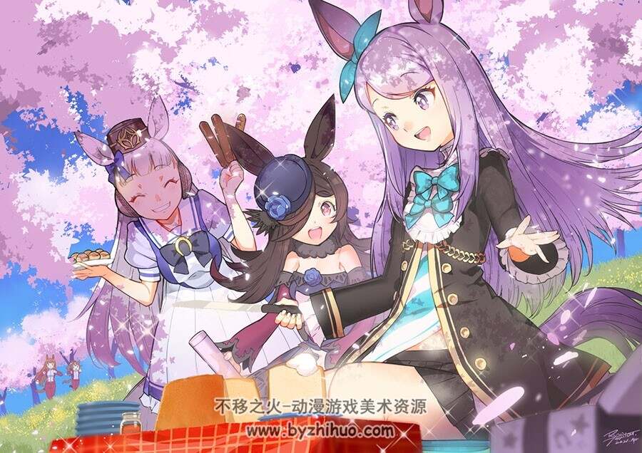 目白麦昆是 赛马娘角色插画壁纸图包 百度网盘下载