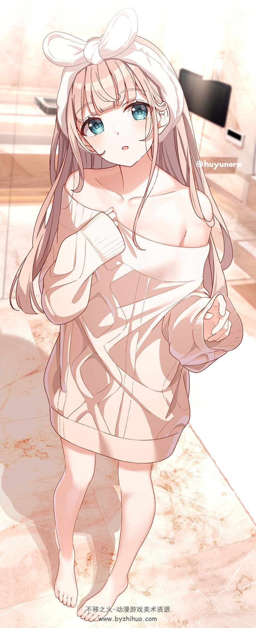 画师ふゆのら 治愈风女孩 插画作品图包 百度网盘下载