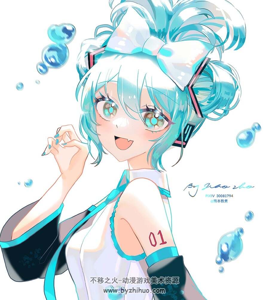 玉桂葱 VOCALOID系列角色插画图包 百度网盘下载
