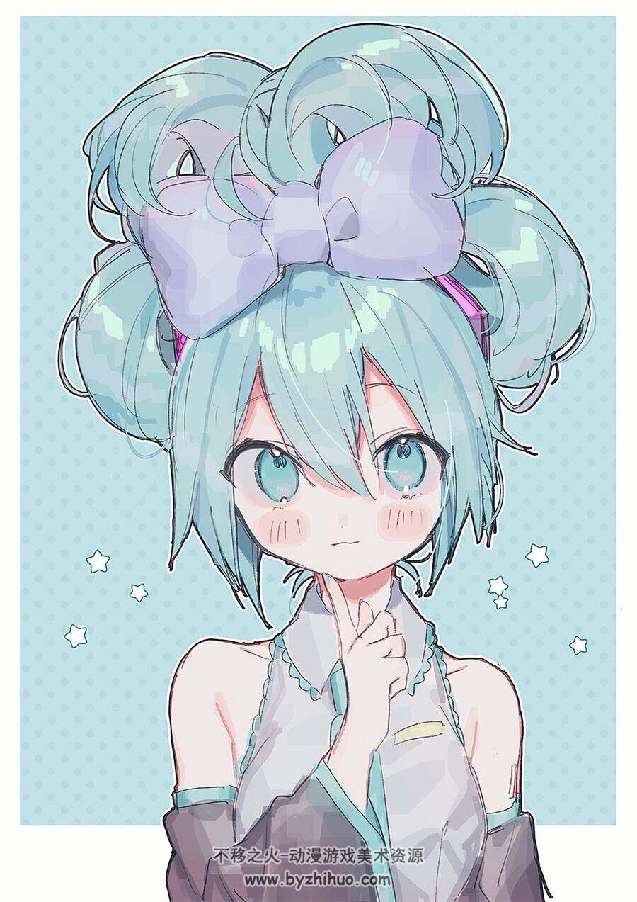 玉桂葱 VOCALOID系列角色插画图包 百度网盘下载