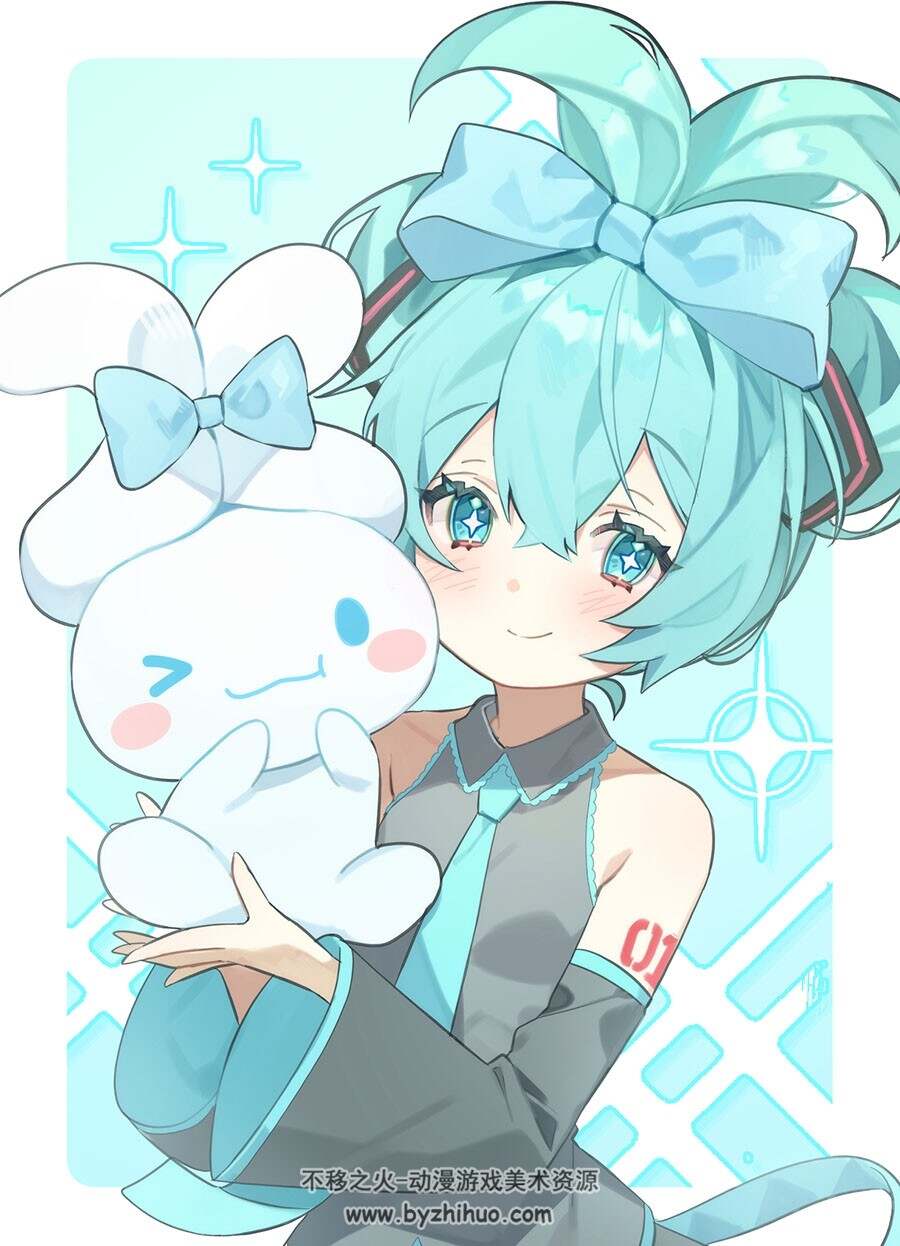 玉桂葱 VOCALOID系列角色插画图包 百度网盘下载