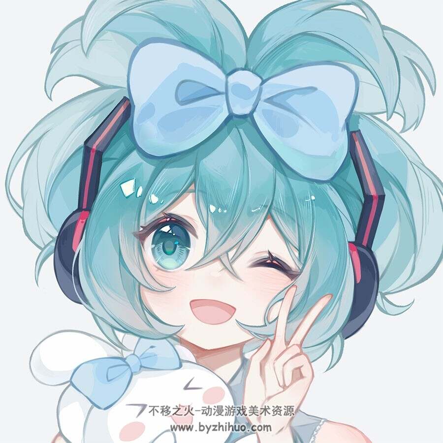 玉桂葱 VOCALOID系列角色插画图包 百度网盘下载