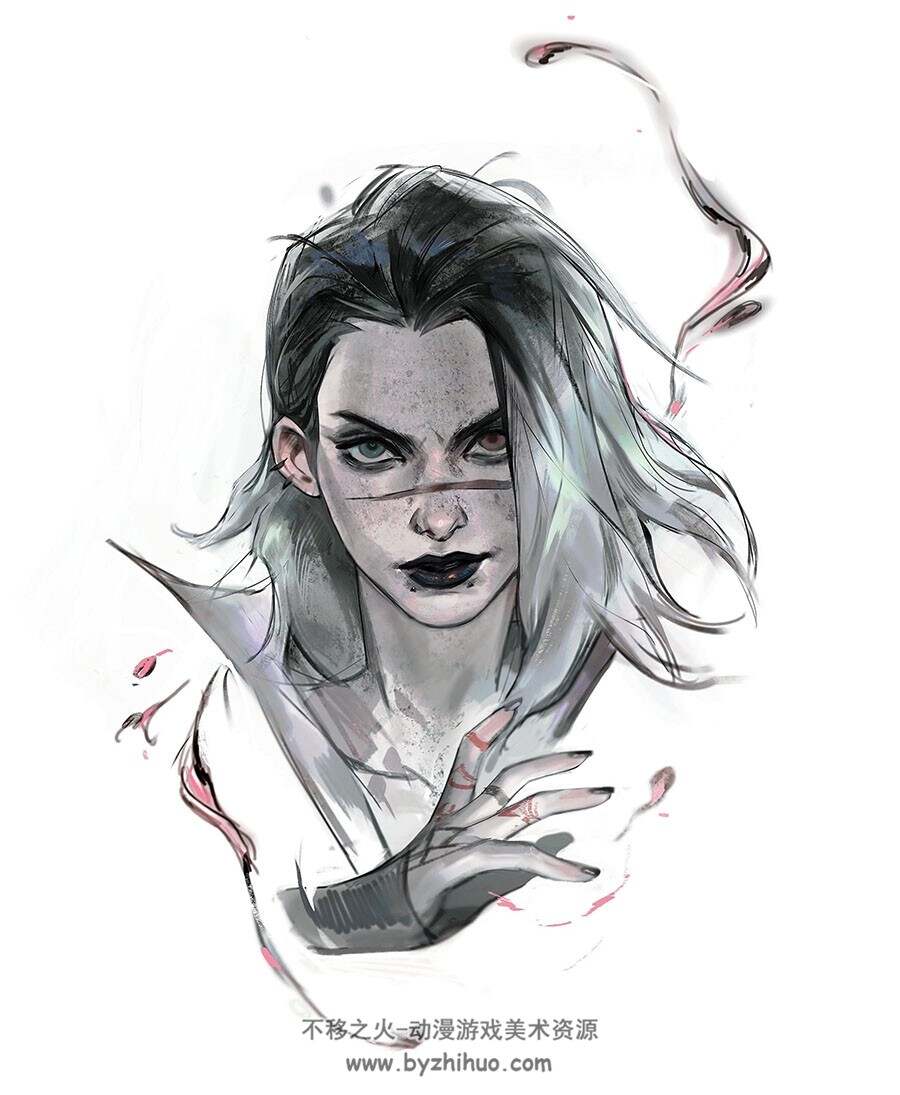 画师Rose 日系风格插画图包 百度网盘下载