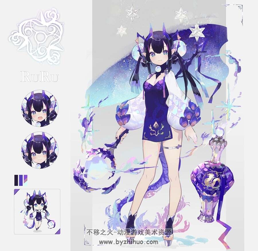 日本画师クリス 动漫角色插画图包 百度网盘下载