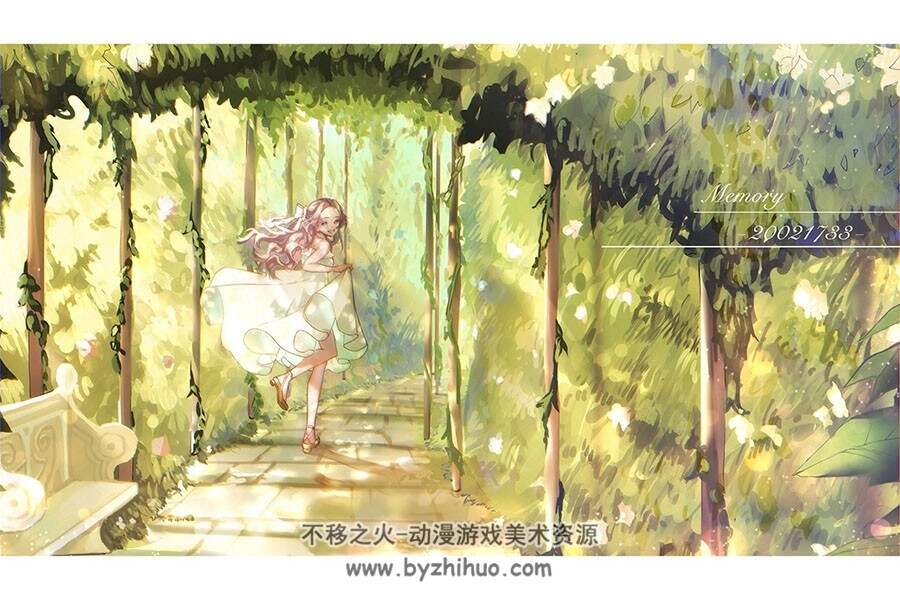 日本画师ティーカ 氛围感插画女孩图包 百度网盘下载