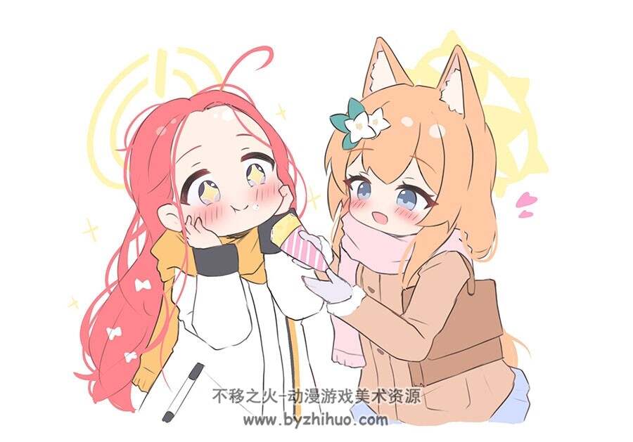 画师かるぱ Q版插画同人作品图包 百度网盘下载