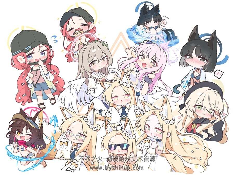 画师かるぱ Q版插画同人作品图包 百度网盘下载