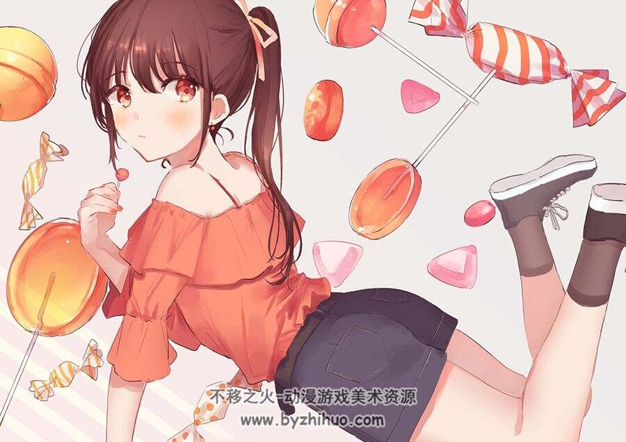 画师おゆゆ 日系风格插画图包 百度网盘下载
