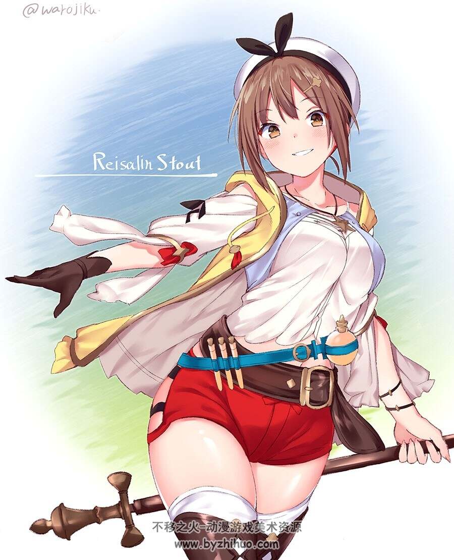 日本插画师わろじく 二次元人物插画图包 百度网盘下载