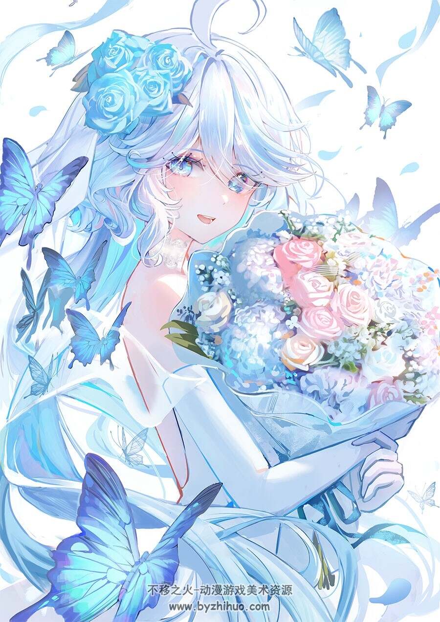 韩国画师Datsha 动漫人物插画作品图包 百度网盘下载