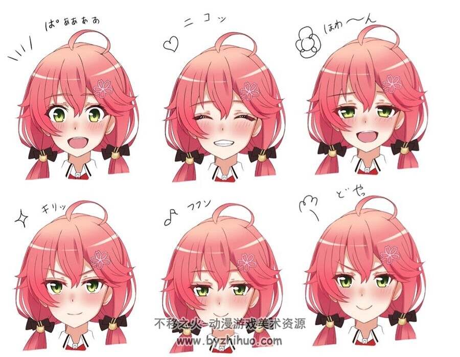 日本画师ふーくん 可爱角色插画图包 百度网盘下载