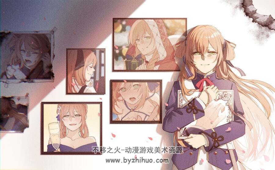 画师うさぎのつの 可爱女孩插画作品图包 百度网盘下载
