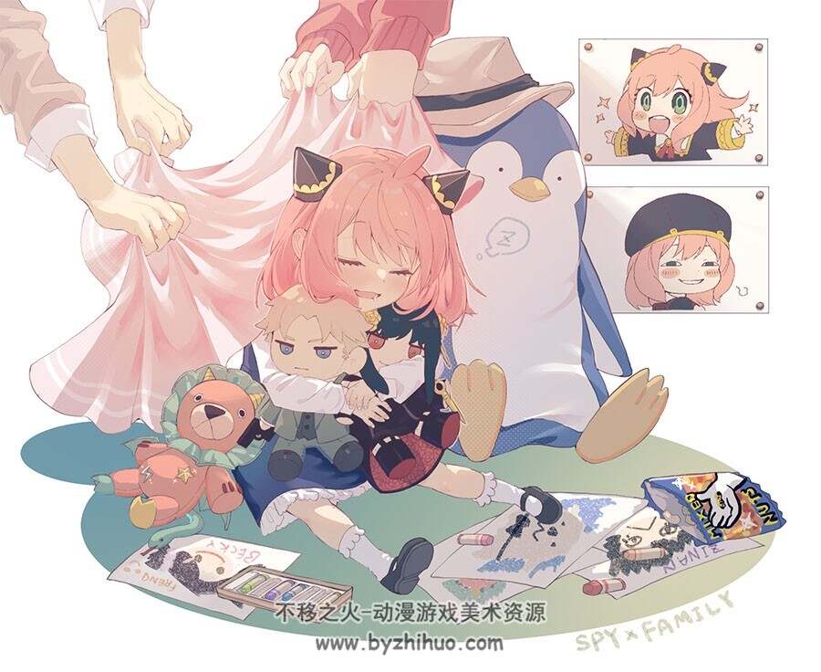 画师うさぎのつの 可爱女孩插画作品图包 百度网盘下载