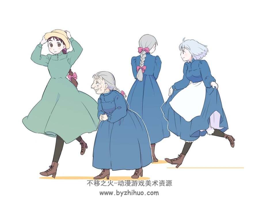 画师かり 日系风格插画作品图包 百度网盘下载