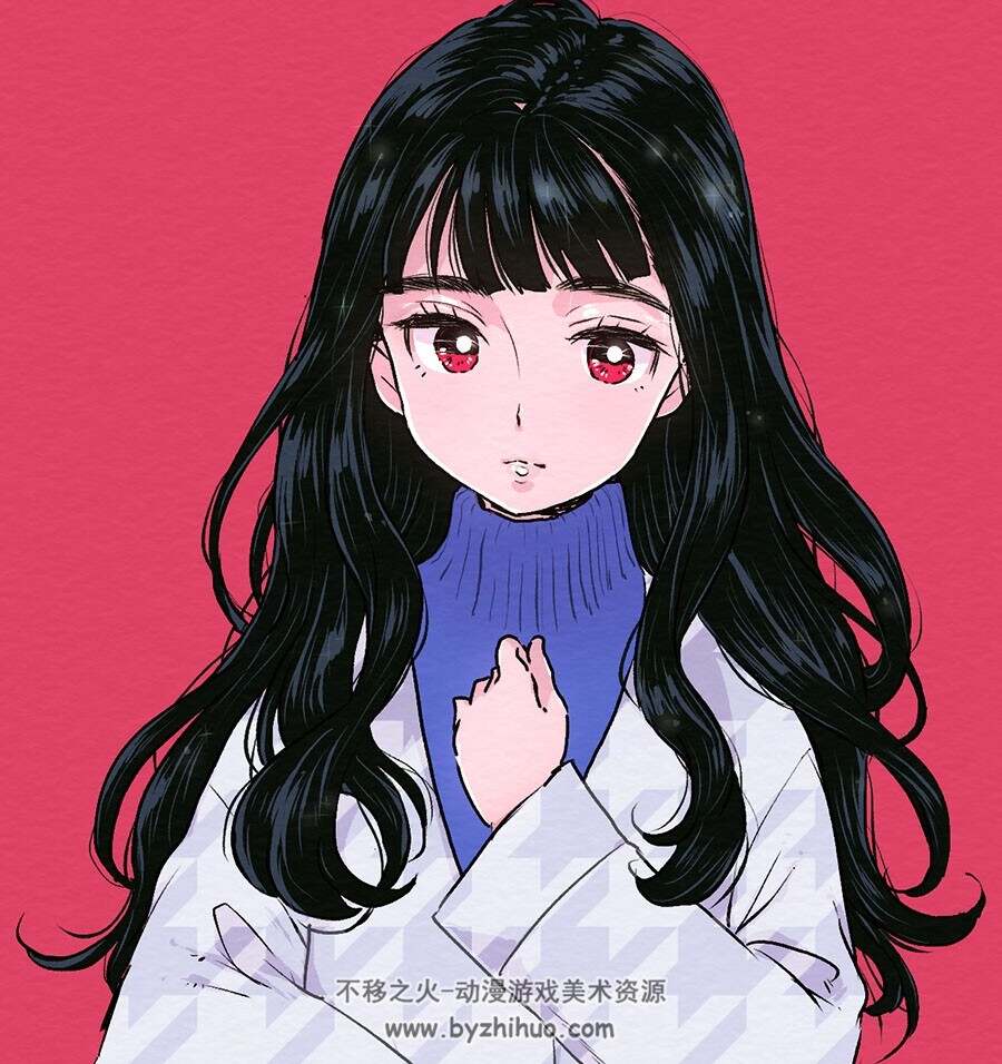 画师かり 日系风格插画作品图包 百度网盘下载