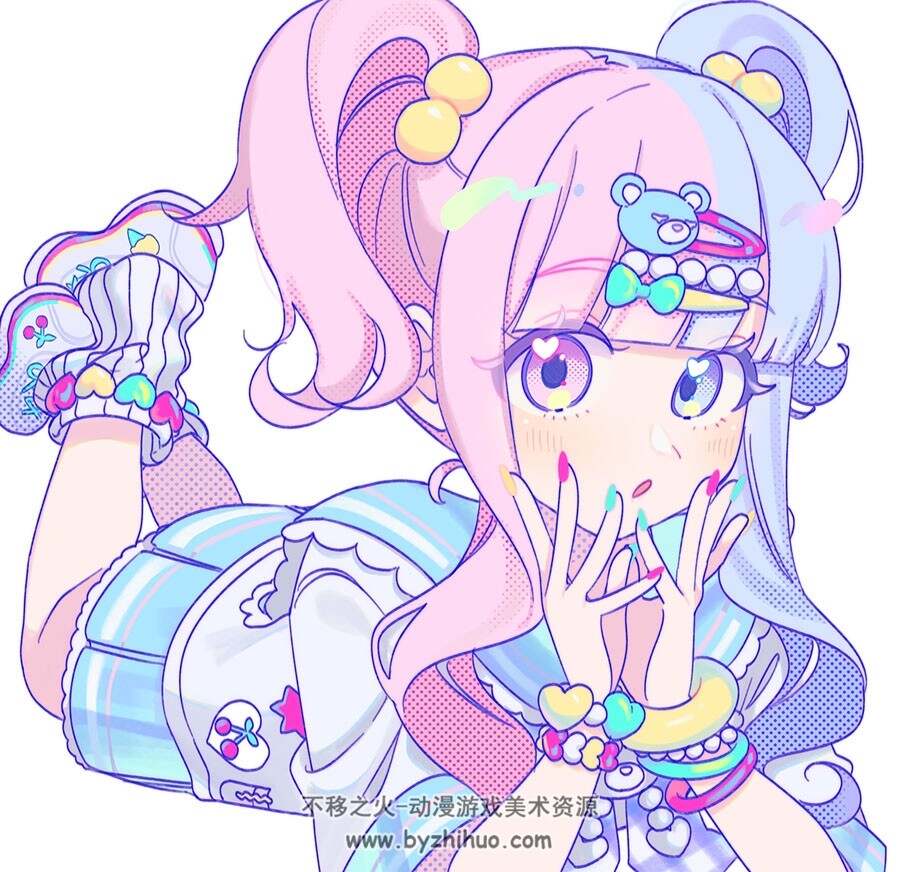 画师湯飲み口 可爱角色插画图包 百度网盘下载