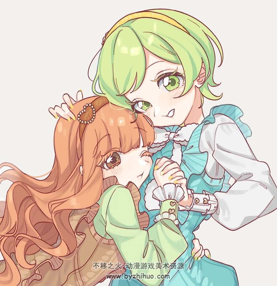 画师湯飲み口 可爱角色插画图包 百度网盘下载