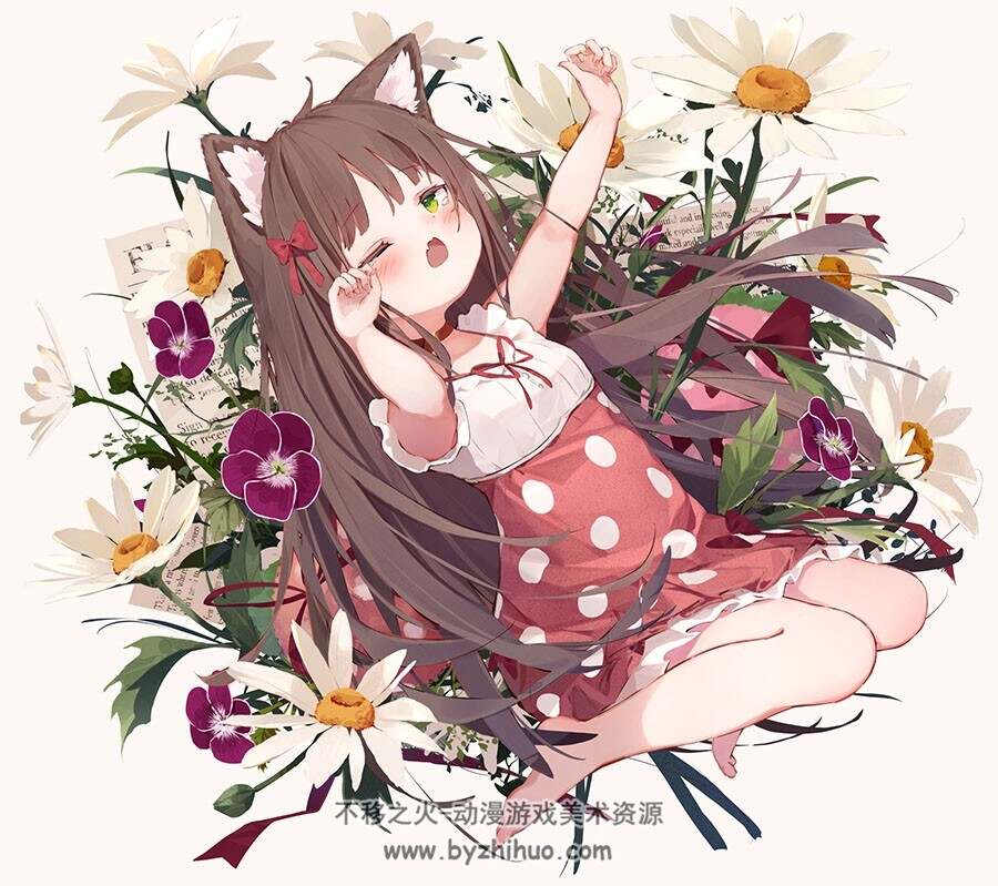 画师どろっぷくん 可爱人物壁纸插画图包 百度网盘下载