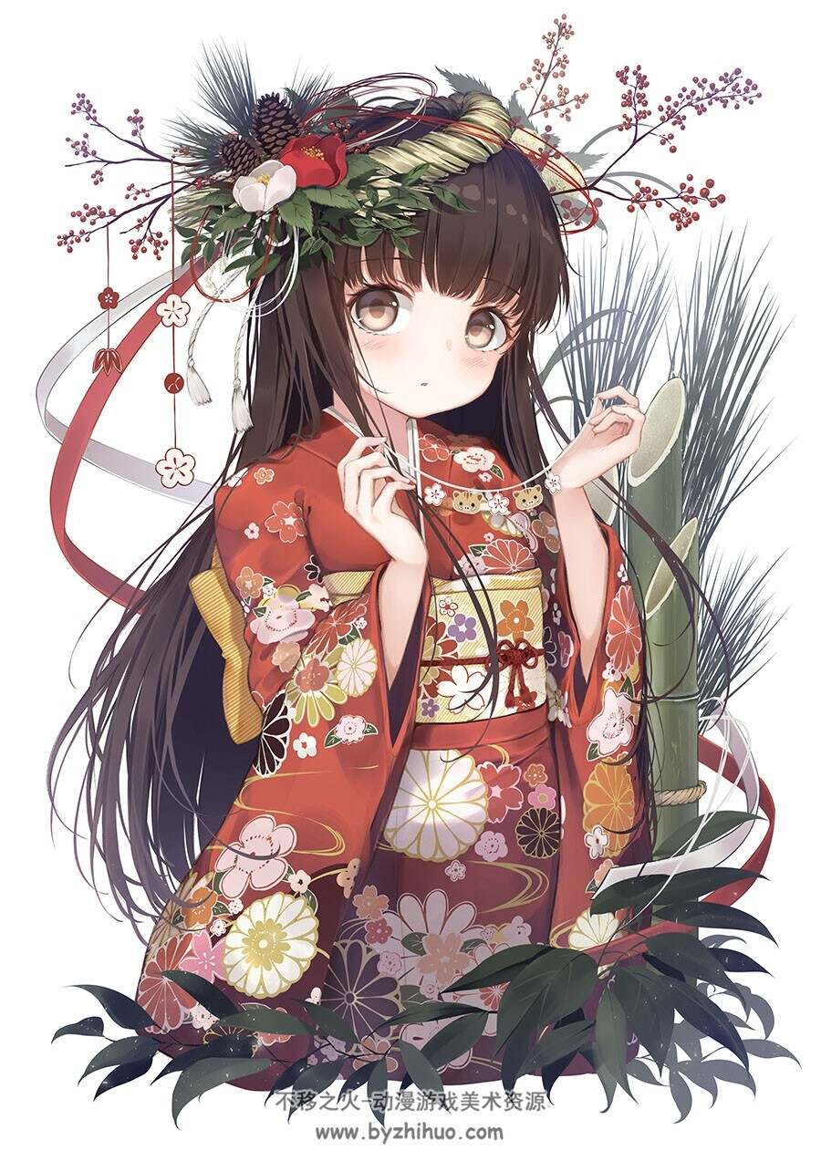 画师どろっぷくん 可爱人物壁纸插画图包 百度网盘下载