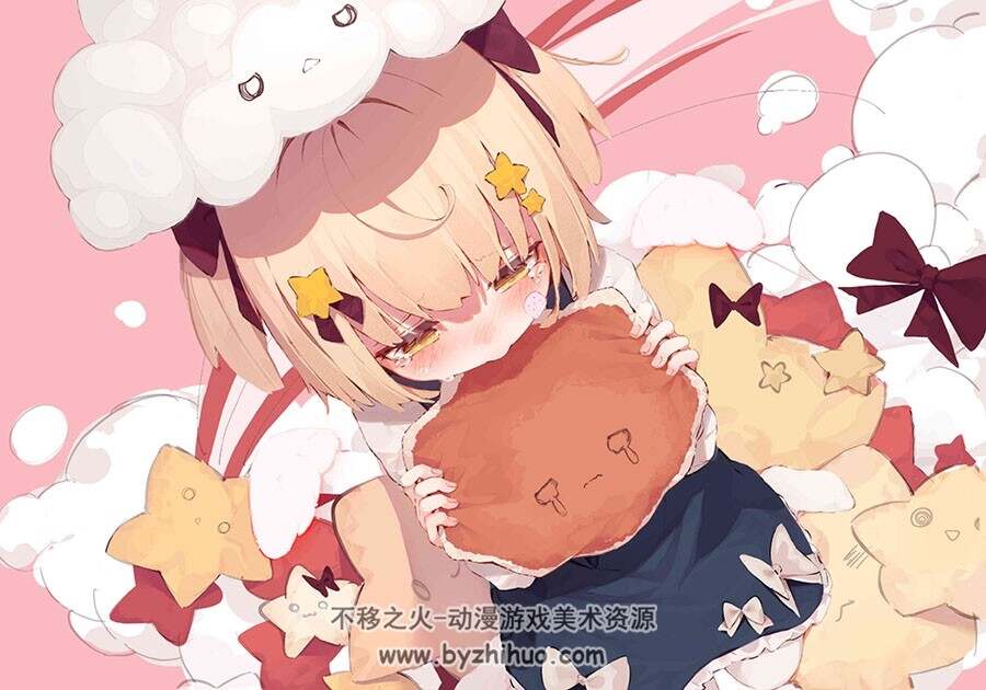 画师どろっぷくん 可爱人物壁纸插画图包 百度网盘下载