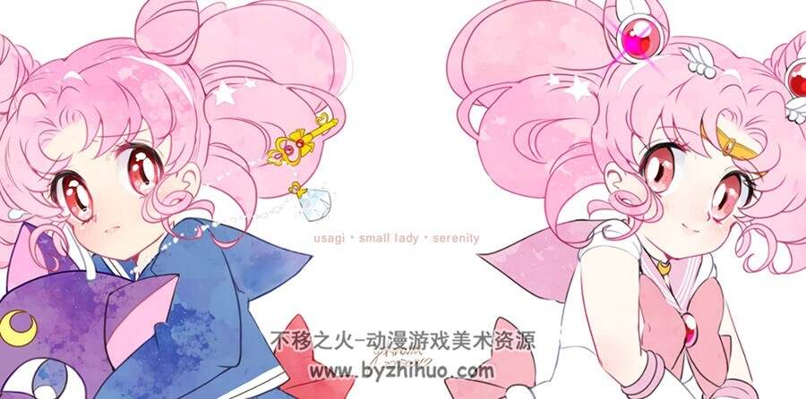 画师湯気なみ 动漫人物壁纸插画作品图包 百度网盘下载