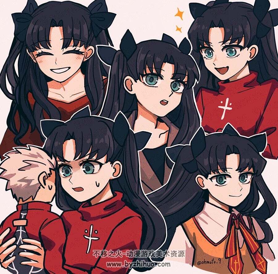 画师おおもと 动漫角色插画作品图包 百度网盘下载