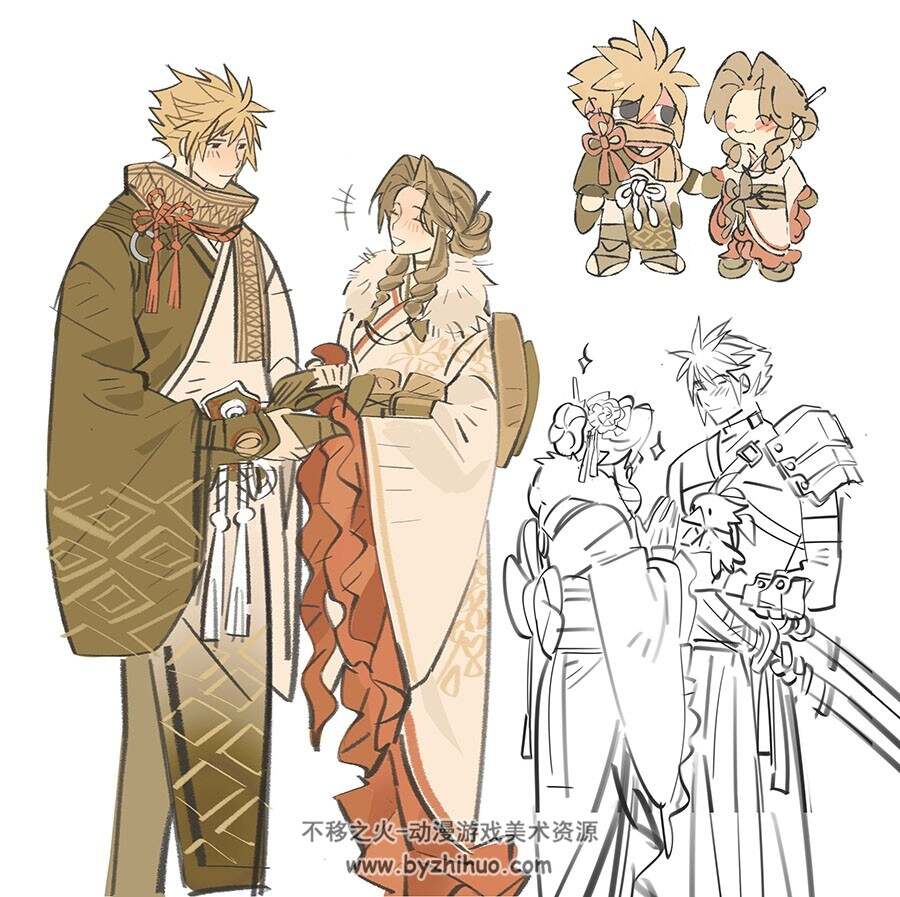 画师mmmckayyy 动漫角色插画图包 百度网盘下载