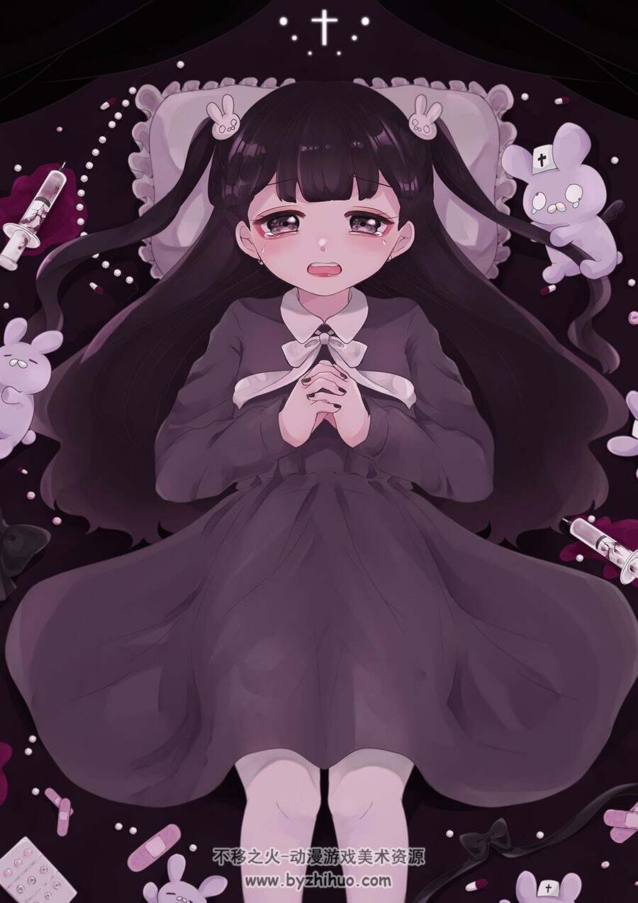 画师泊とまり 软萌可爱二次元角色插画图包 百度网盘下载