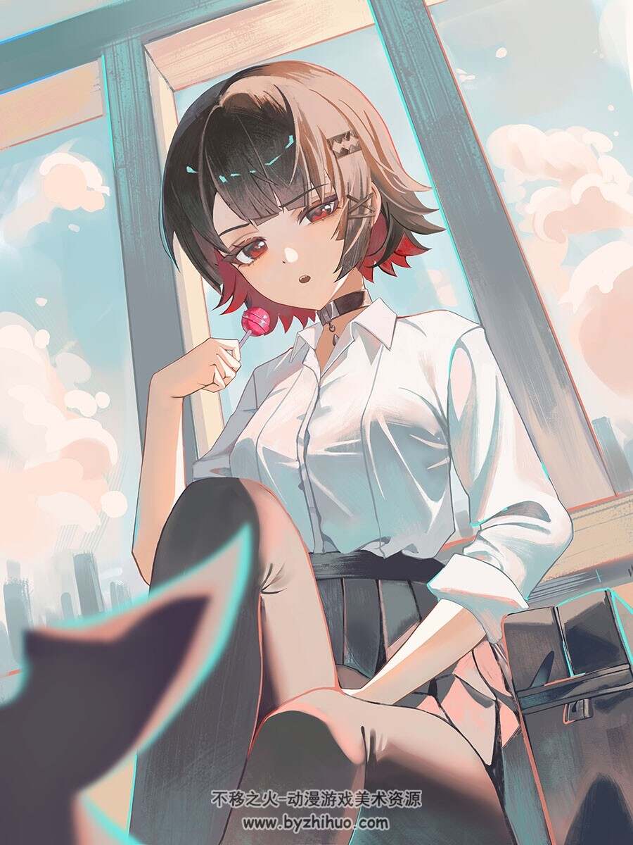 画师泊とまり 动漫角色插画图包 百度网盘下载
